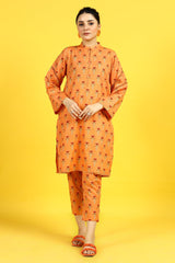 2PC Khaddar Orange Suit From Sohaye By Diners