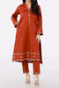 Rust Embroidered 2PC From Sohaye By Diners