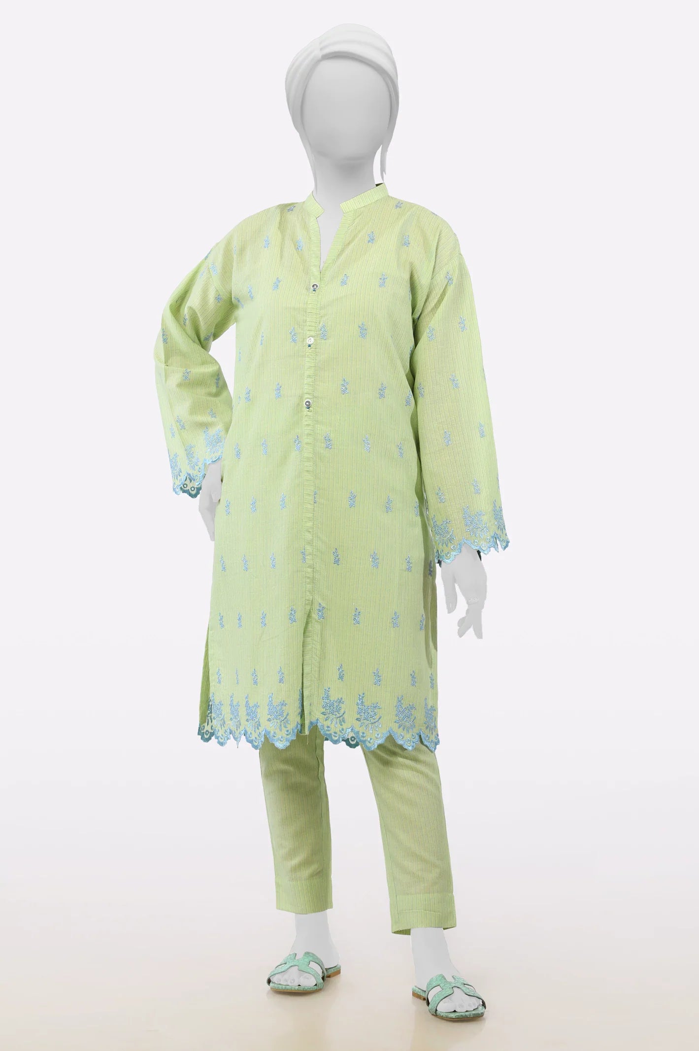 Light Green Embroidered 2PC From Sohaye By Diners