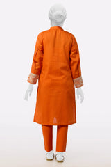 Orange Embroidered 2PC From Sohaye By Diners