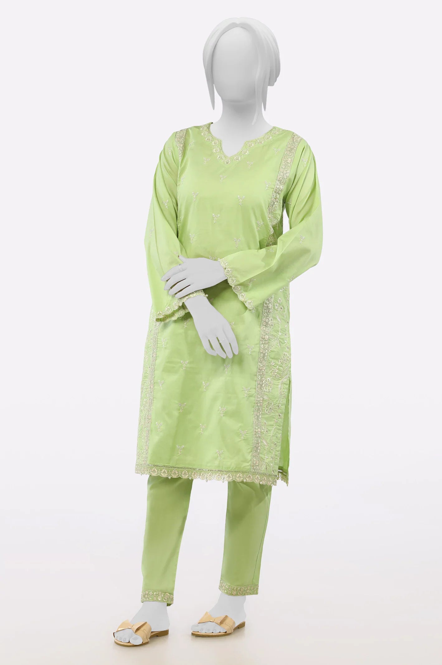 Light Green Embroidered 2PC From Sohaye By Diners