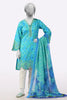 Blue Ready To Wear Embroidered Kurti with Dupatta