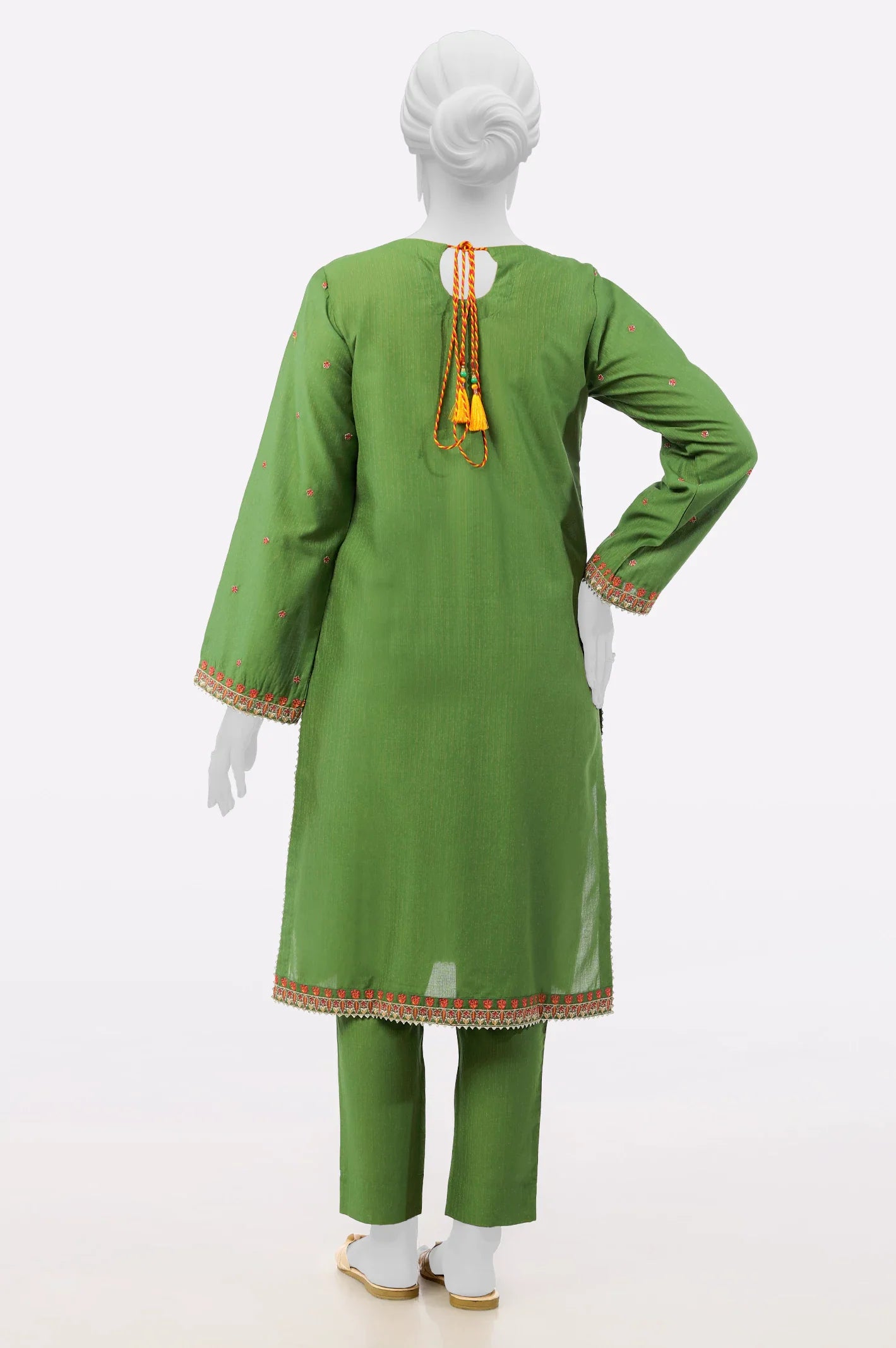 Green Embroidered 2PC From Sohaye By Diners