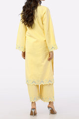 Yellow Embroidered 2PC From Sohaye By Diners