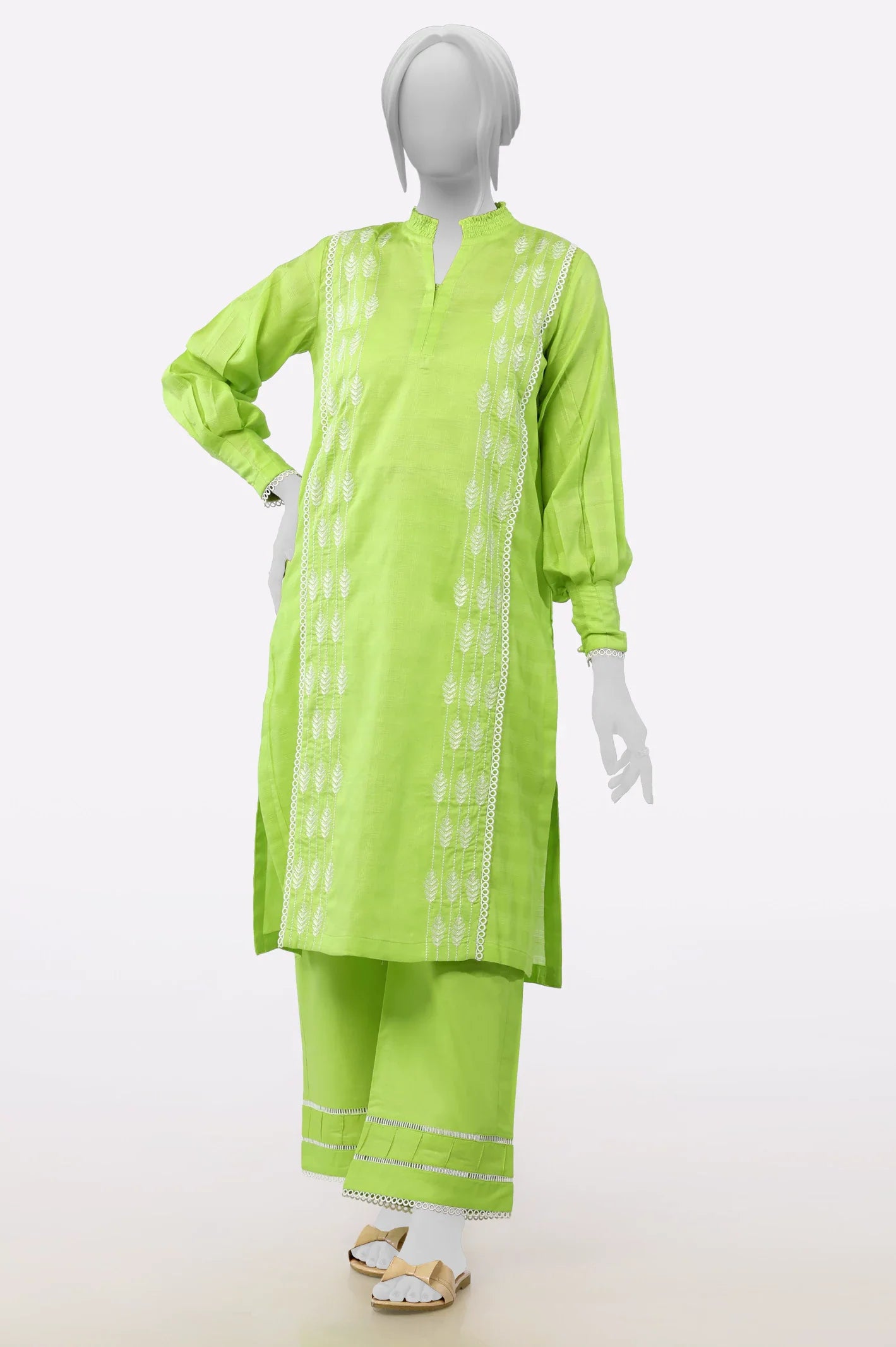 Green Embroidered 2PC From Sohaye By Diners