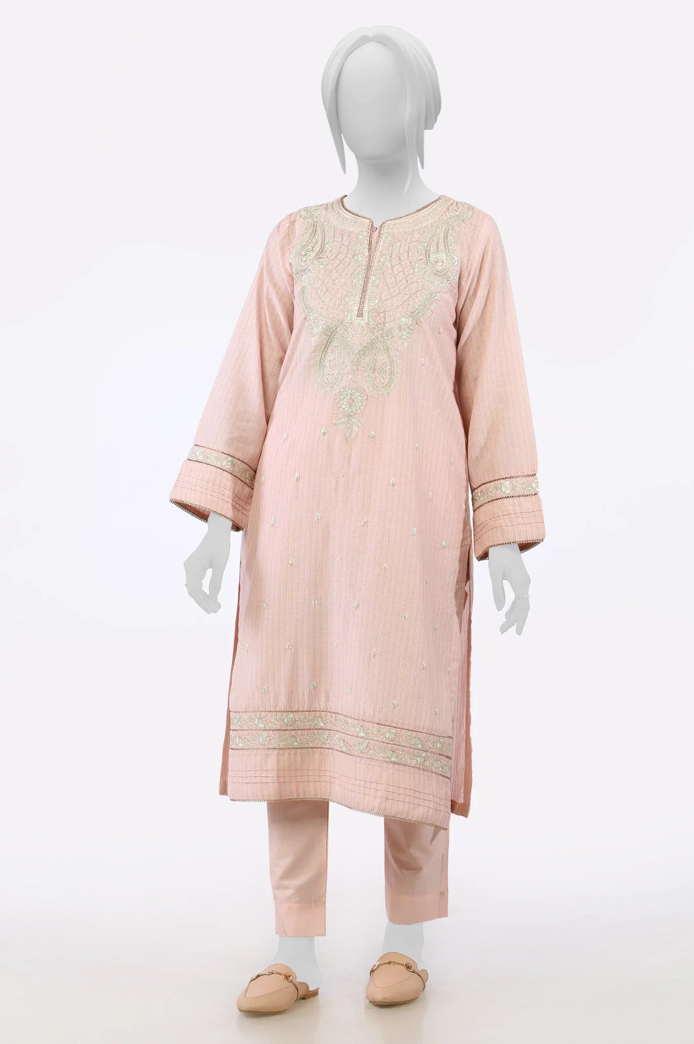 Pink Embroidered 2PC From Sohaye By Diners