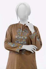 Brown Embroidered 2PC From Sohaye By Diners