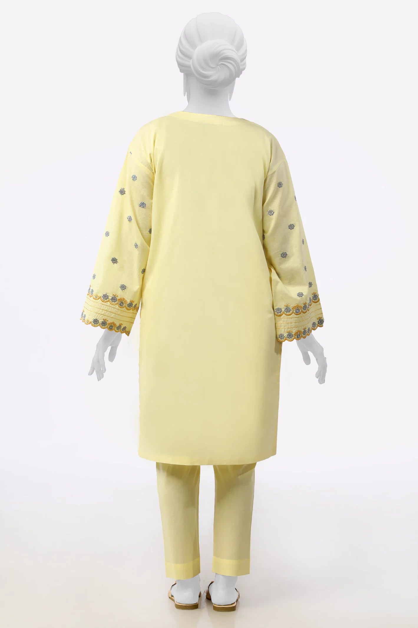 Yellow Embroidered 2PC From Sohaye By Diners