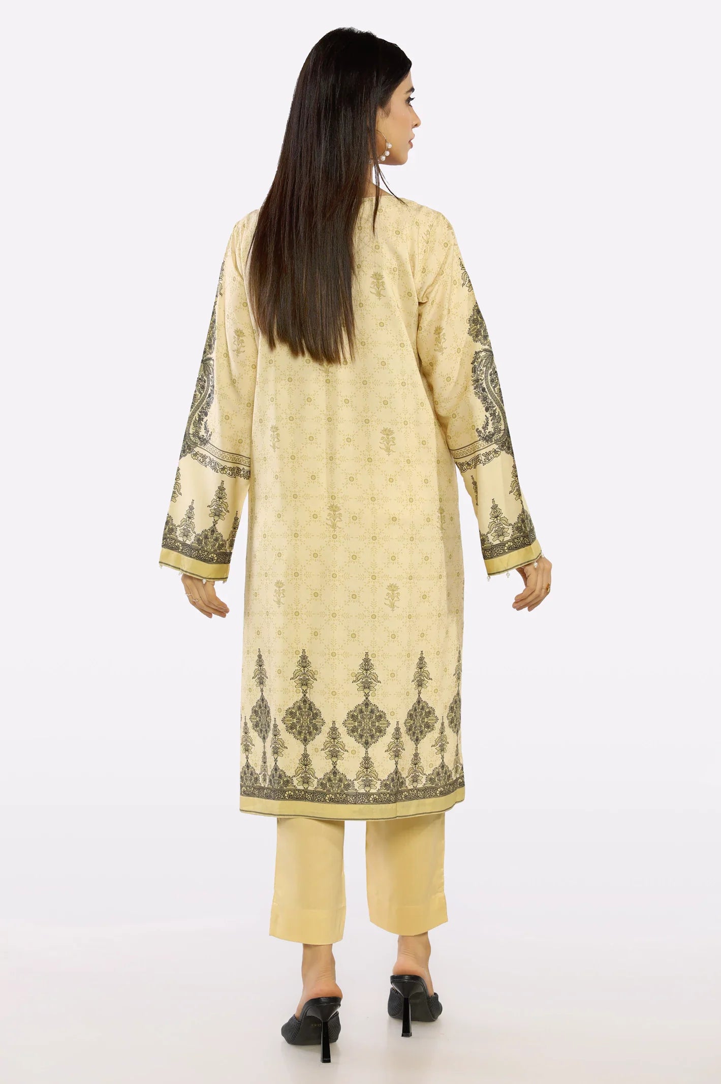 Beige Block Printed 2PC From Sohaye By Diners