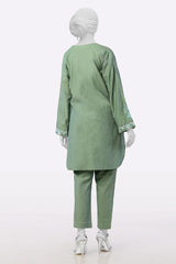 Green Embroidered 2PC