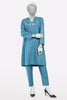 Blue Embroidered 2PC