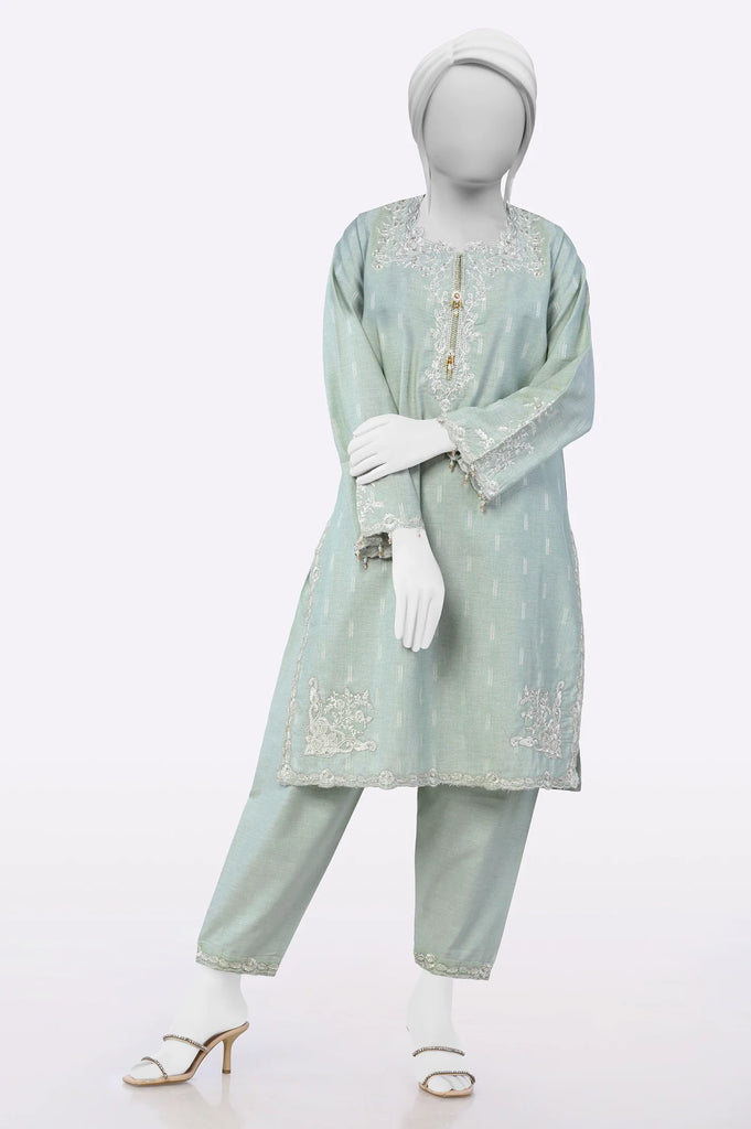 Light Green Embroidered 2PC From Sohaye By Diners