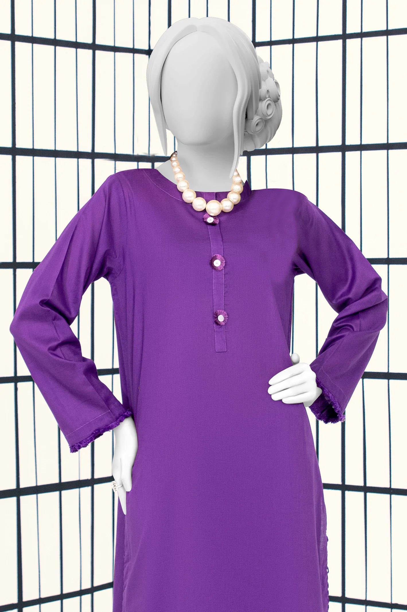 Womens Purple 2PC Ready To Wear Suit