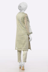Beige Embroidered 2PC