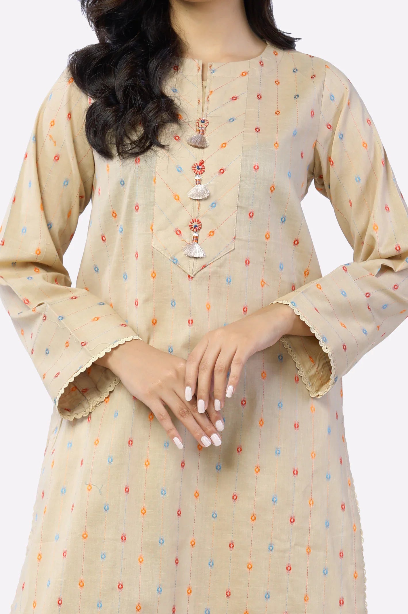 Beige Stylised 2PC From Sohaye By Diners