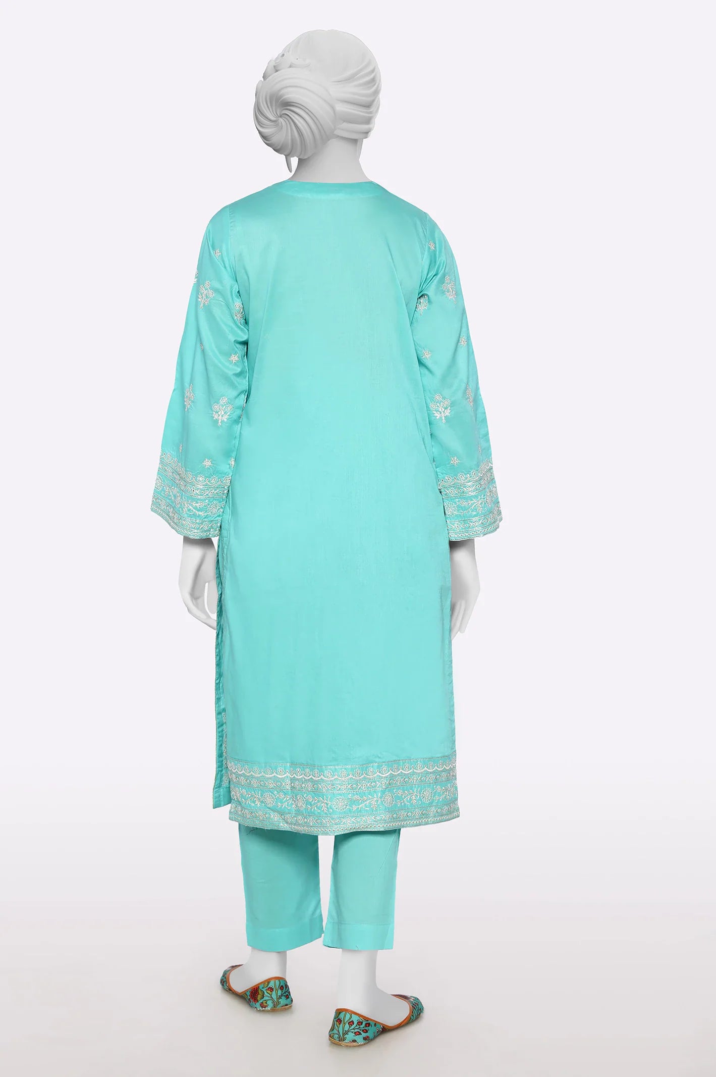 Green Embroidered 2PC From Sohaye By Diners