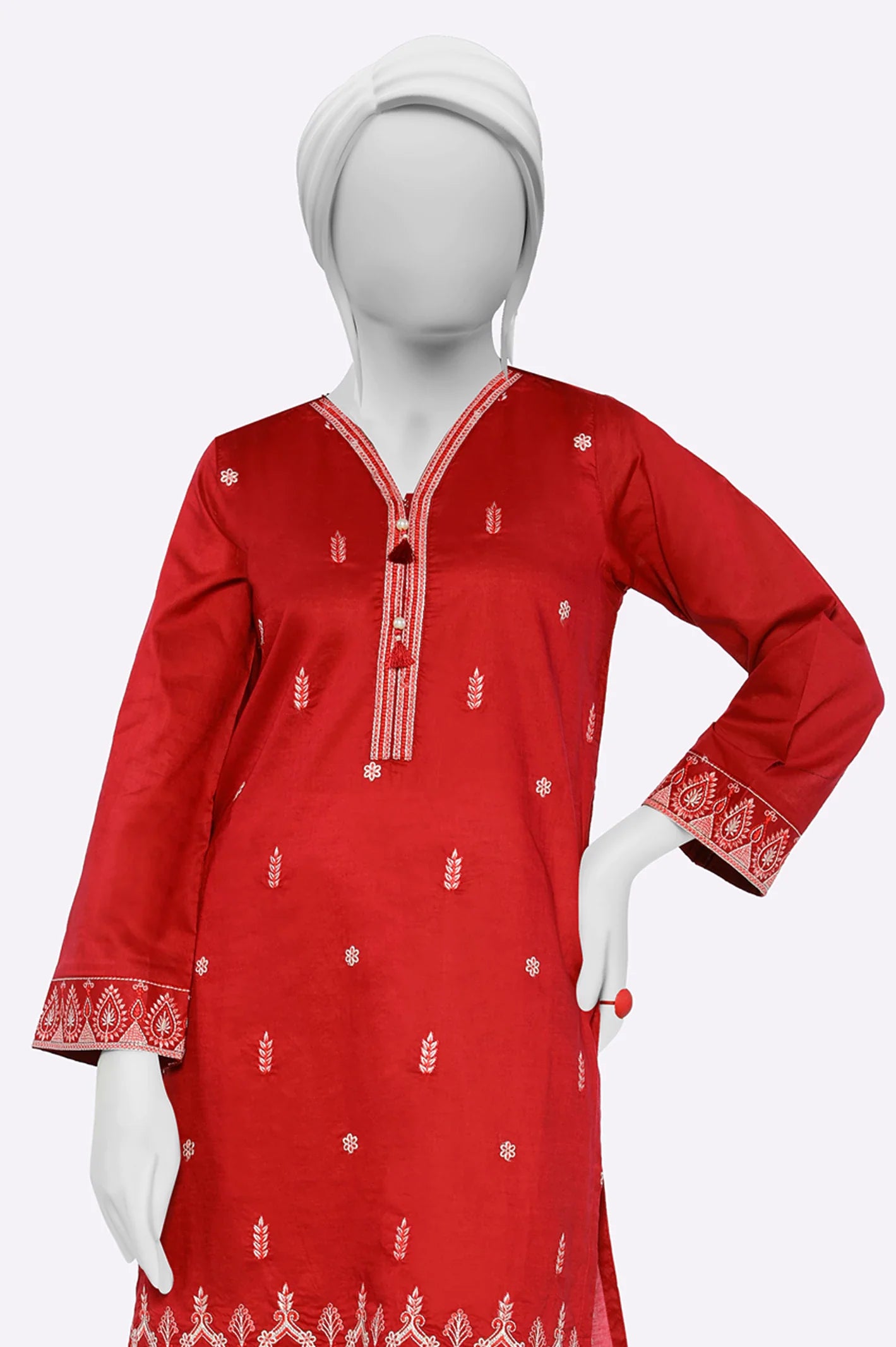 Red Embroidered 2PC From Sohaye By Diners