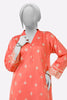 Peach Embroidered 2PC