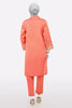 Peach Embroidered 2PC