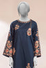 Navy Blue Embroidered 2PC