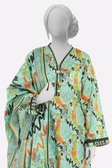 Sea Green Printed Kurti With Dupatta