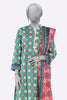 Green Printed Kurti With Dupatta