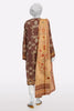 Brown Printed Kurti With Dupatta