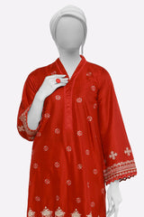 Red Embroidered 2PC