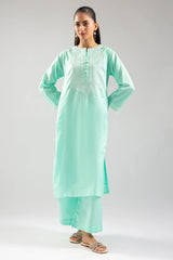 Mint Embroidered 2PC