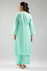 Mint Embroidered 2PC