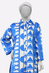 Blue Printed 2PC