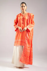 Coral Stylised Kurti with Dupatta