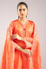 Coral Stylised Kurti with Dupatta