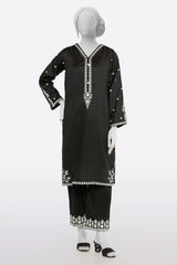 Black Embroidered 2PC