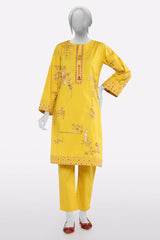 Mustard Embroidered 2PC