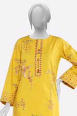 Mustard Embroidered 2PC