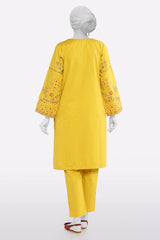 Mustard Embroidered 2PC