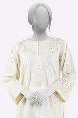 White Embroidered 2PC