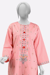 Pink Embroidered 2PC