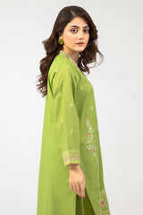 Green Embroidered 2PC
