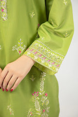 Green Embroidered 2PC