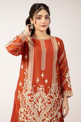 Rust Embroidered 2PC