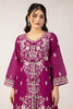 Dark Pink Embroidered 2PC