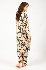Beige Printed 2PC