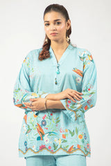 Blue Printed 2PC