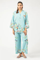 Blue Printed 2PC
