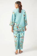 Blue Printed 2PC