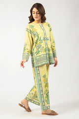 Yellow Fusion Printed 2PC