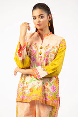 Mustard Printed 2PC