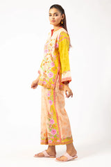 Mustard Printed 2PC